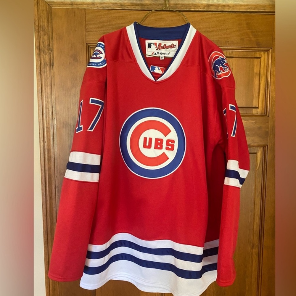 Chicago cubs hockey jersey size 50